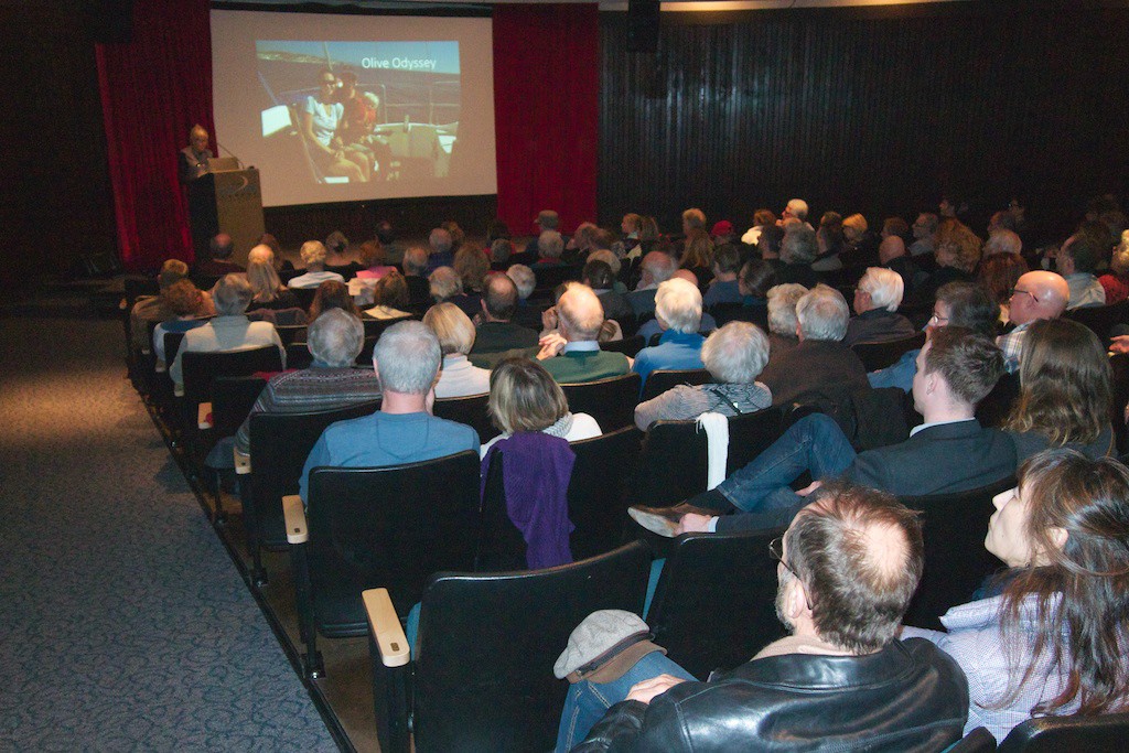 First presentation of the OCA series at the MacMillan Space Centre auditorium.