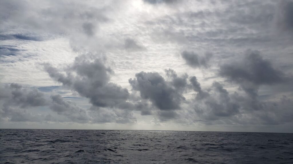 A spectacular cloud display near the equator.